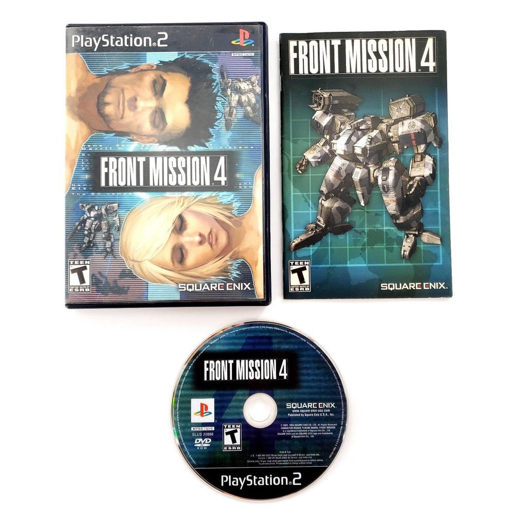Front Mission 4 (Sony PlayStation 2, 2004) Complete Pristine Disc Tested & Works